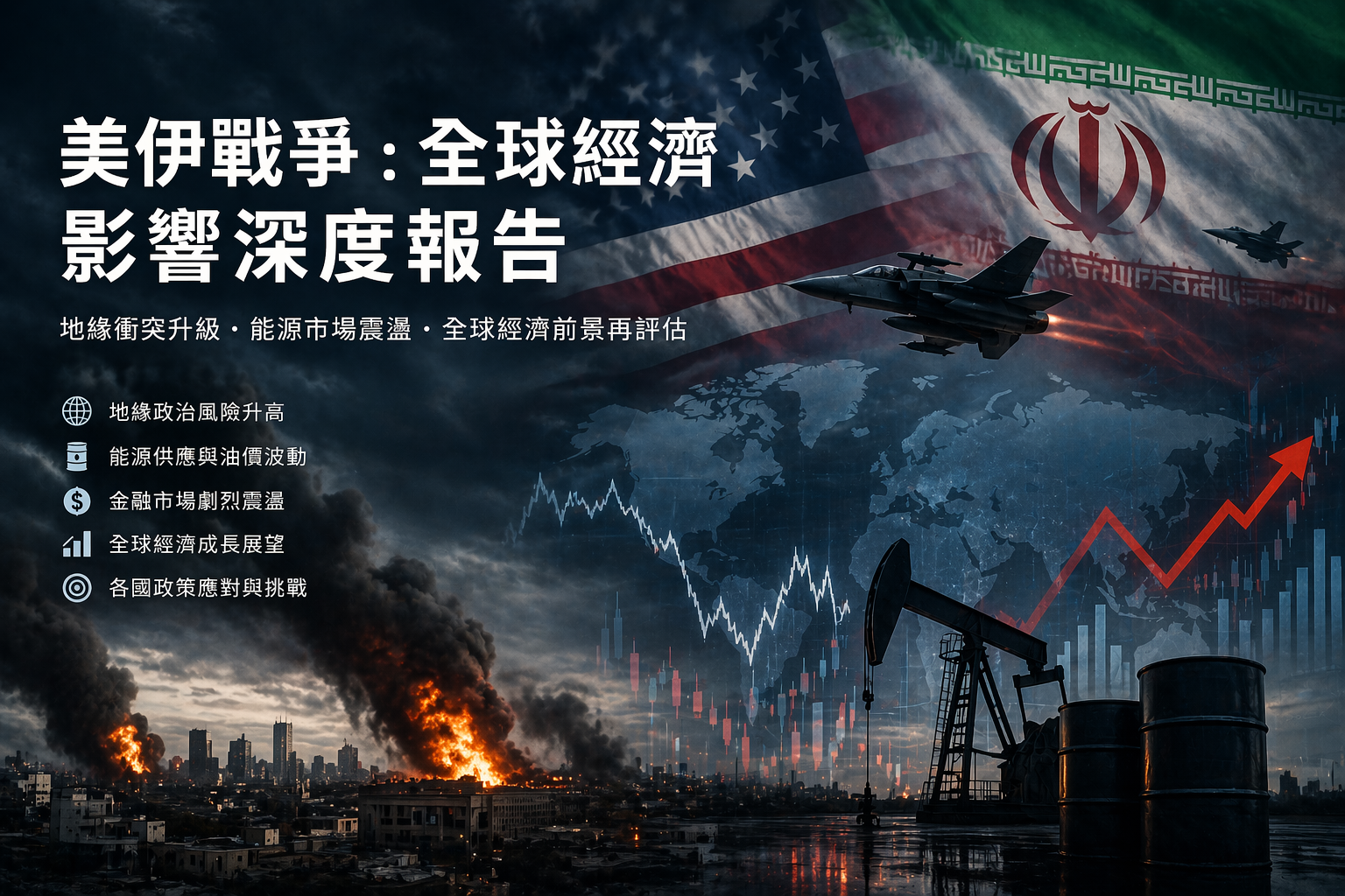 美伊戰爭對全球經濟的影響與最受衝擊領域分析